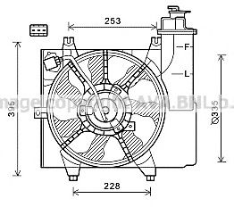 AVA QUALITY COOLING ka7531 -  Вентилятор, охлаждение двигателя